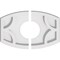 Ekena Millwork Kailey Architectural Grade PVC Ceiling Medallion, 10"W x 6 5/8"H x 3"ID x 5 1/4"C x 1"P, Two-Piece CMP10X6KY2-03000 - alternate 1